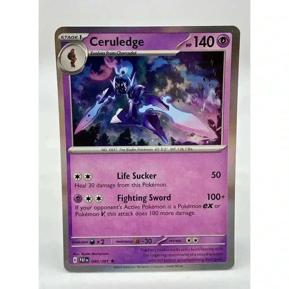 Ceruledge 040/091 Rare‎ S & V Paldean Fates Holo Pokemon TCG Mint Unplayed